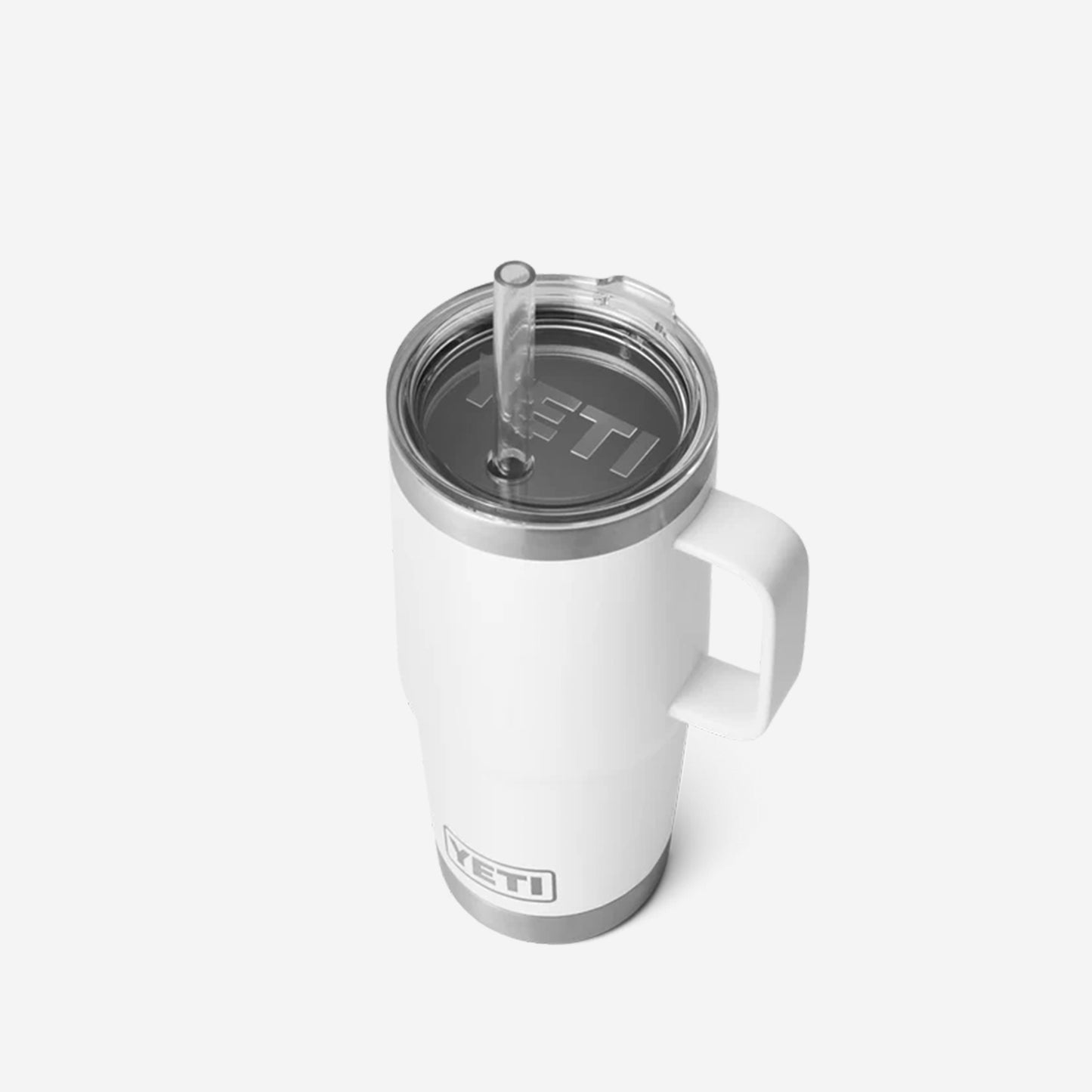 YETI Rambler 25oz Straw Mug, White, Detail Shot 3