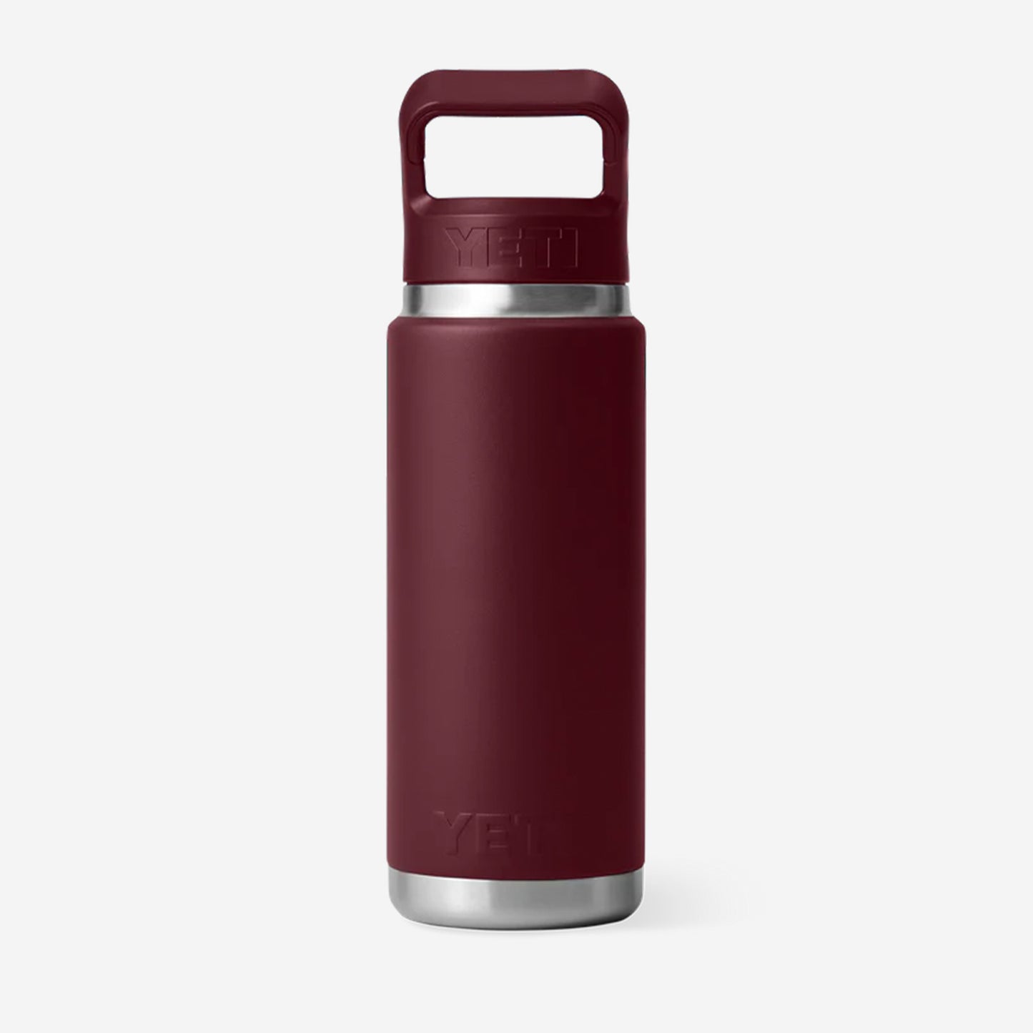 YETI Rambler 26oz Straw Bottle, Wild Vine Red, Detail Shot 2