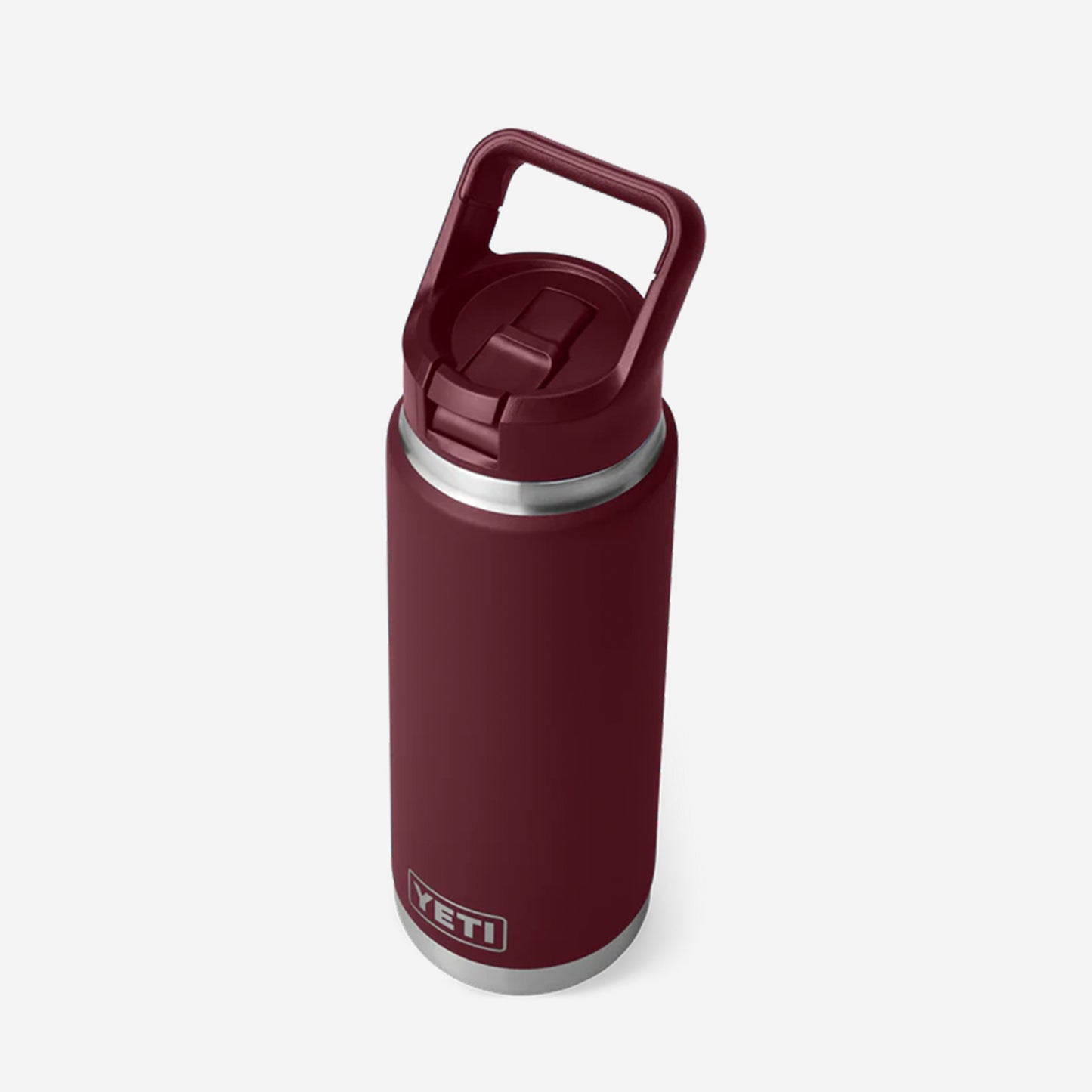 YETI Rambler 26oz Straw Bottle, Wild Vine Red, Detail Shot 3