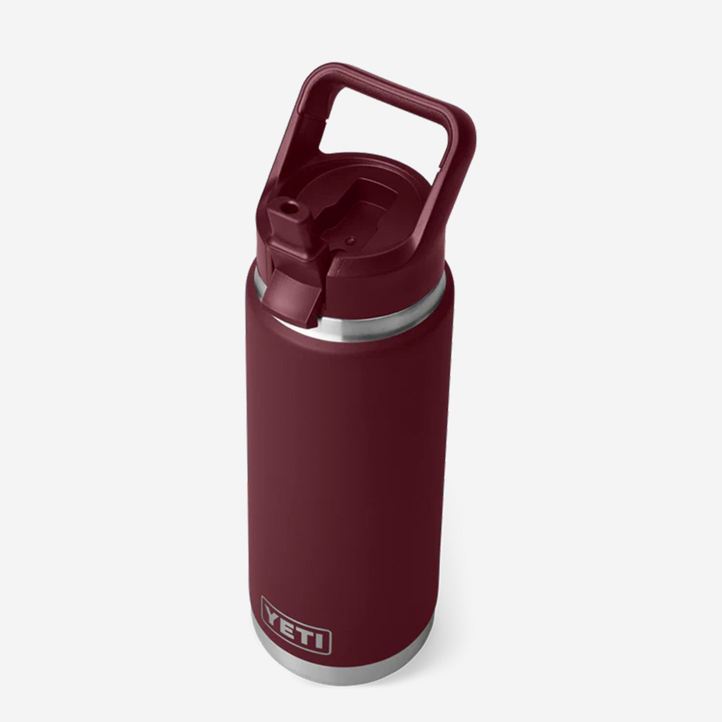 YETI Rambler 26oz Straw Bottle, Wild Vine Red, Detail Shot 4