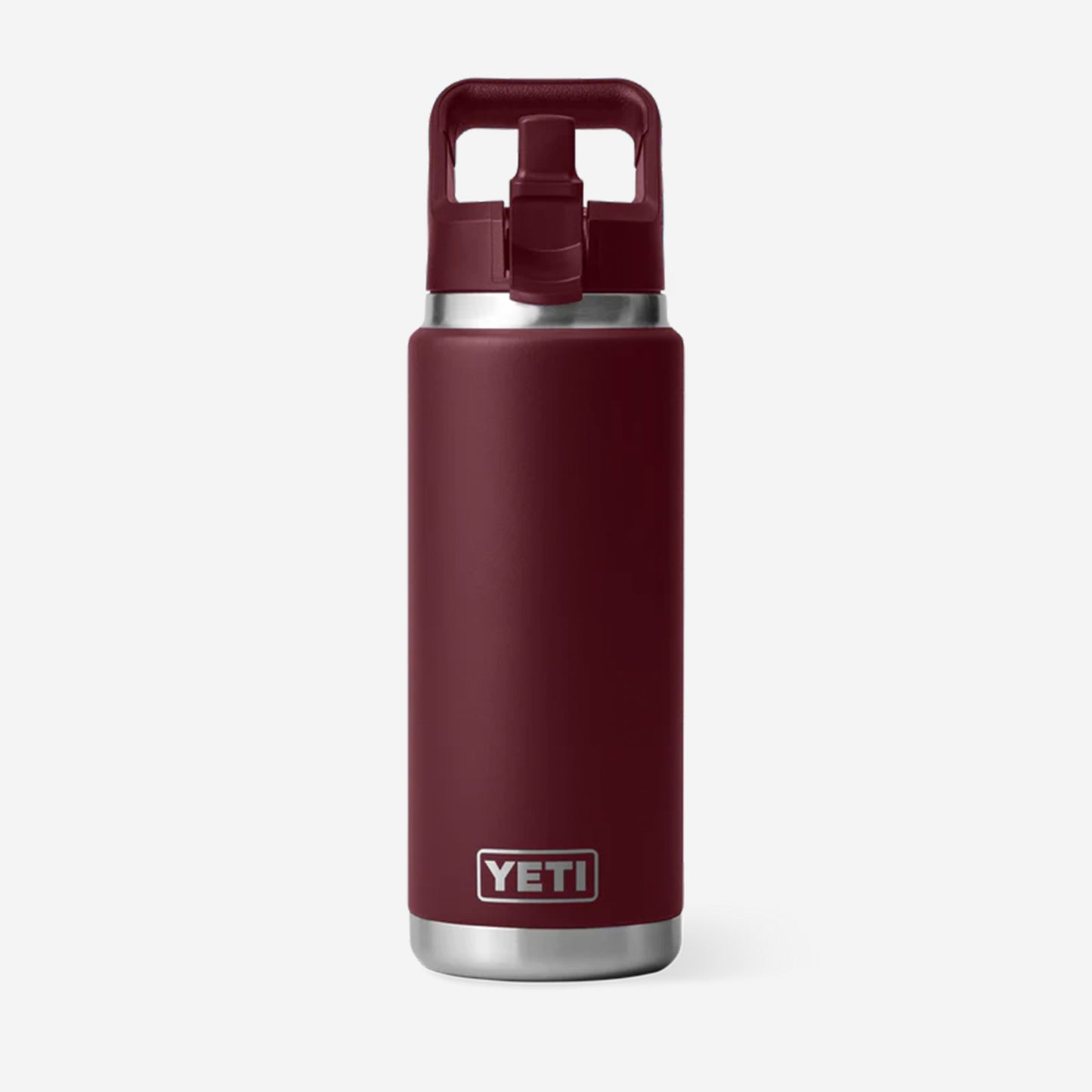 YETI Rambler 26oz Straw Bottle, Wild Vine Red, Detail Shot 5