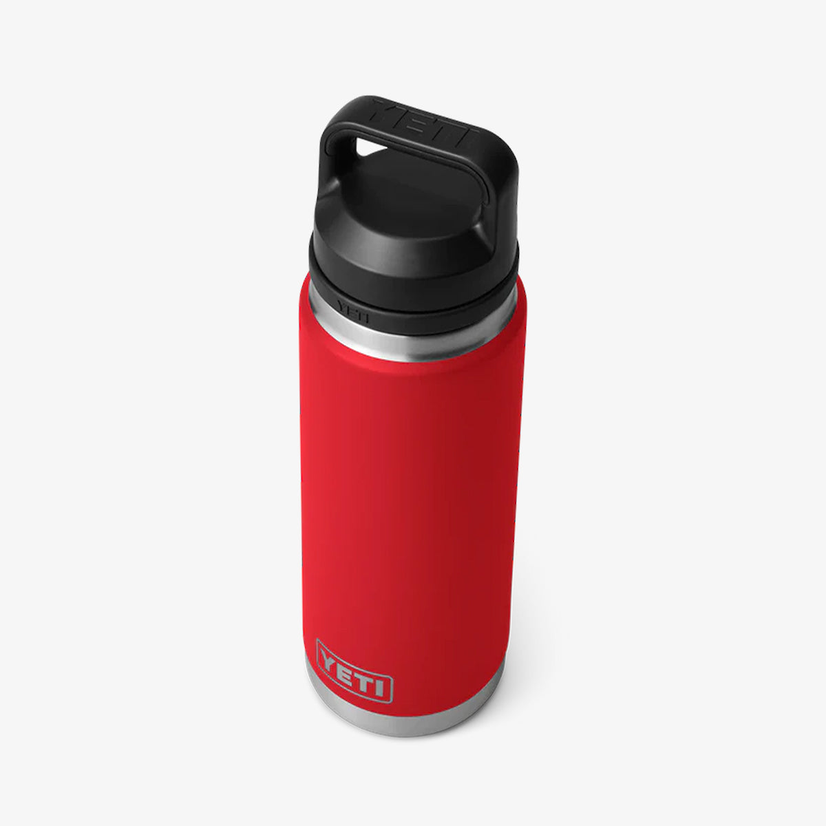 main YETI Rambler 26oz Bottle, Rescue Red, Detail Shot 4