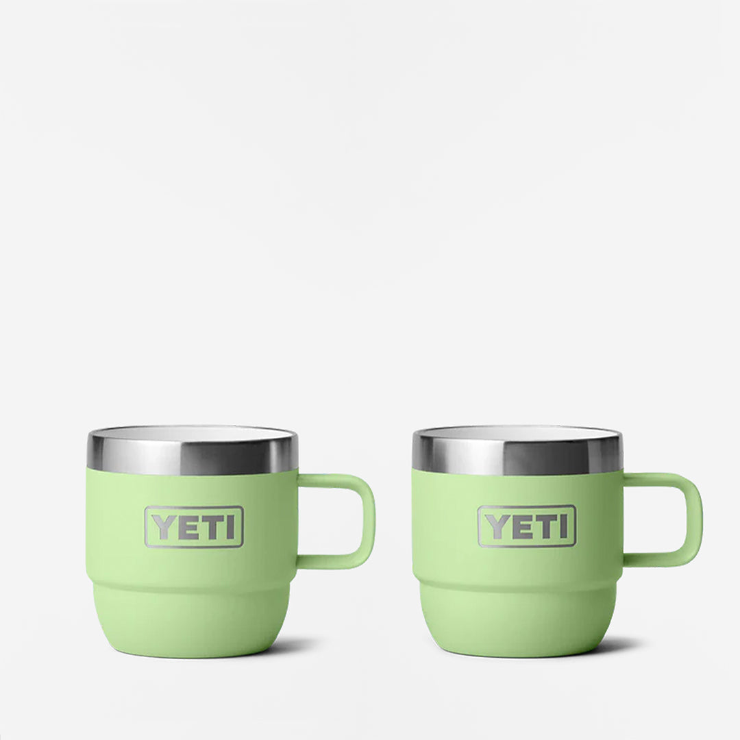 YETI Rambler 6oz Espresso Stackable Mugs, Key Lime, Detail Shot 1