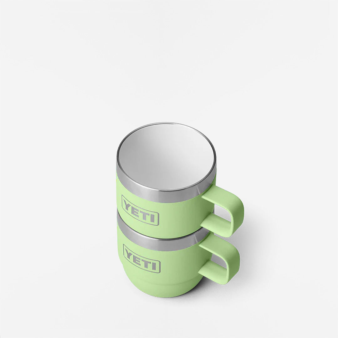 YETI Rambler 6oz Espresso Stackable Mugs, Key Lime, Detail Shot 6