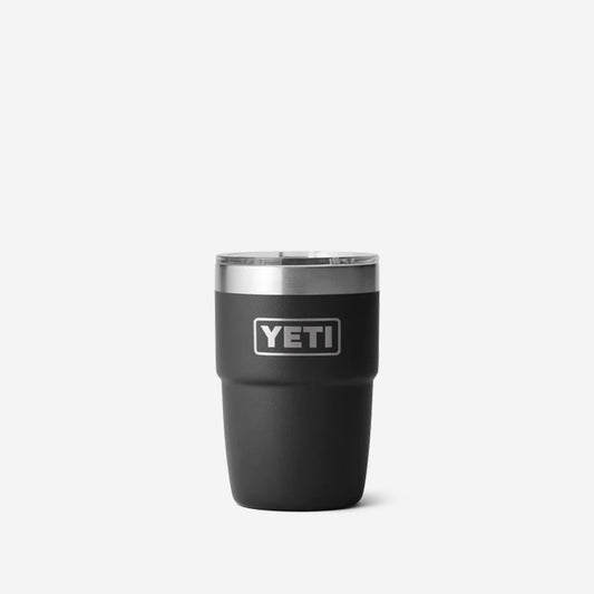 YETI Rambler 8oz Stackable Cup, Black, Detail Shot 1