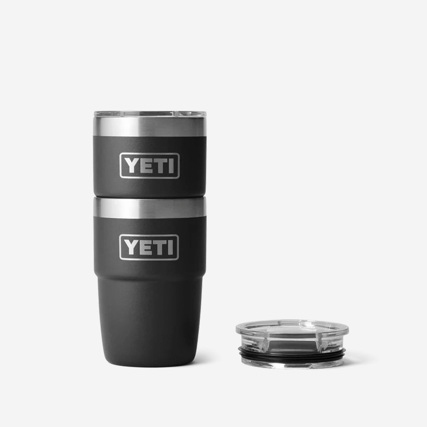 YETI Rambler 8oz Stackable Cup, Black, Detail Shot 3