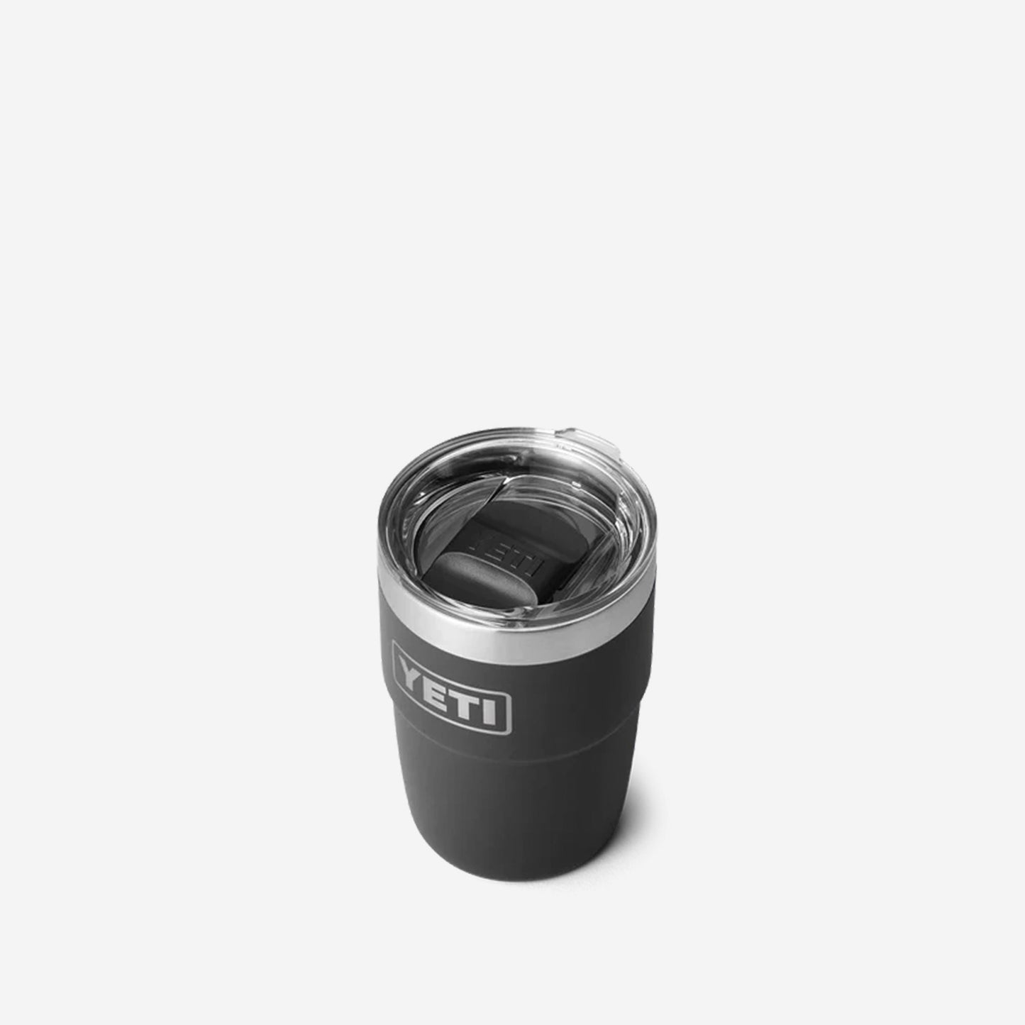 YETI Rambler 8oz Stackable Cup, Black, Detail Shot 4