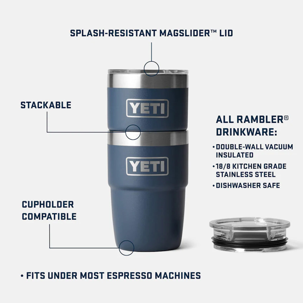 main YETI Rambler 8oz Stackable Cup