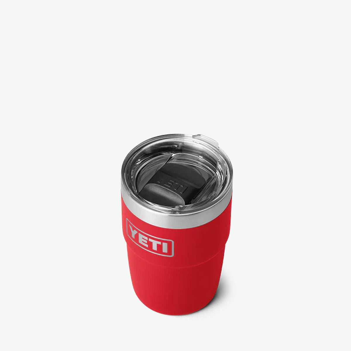 YETI Rambler 8oz Stackable Cup, Rescue Red, Detail Shot 3