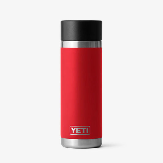 YETI Rambler 18oz HotShot Bottle, Rescue Red, Detail Shot 1