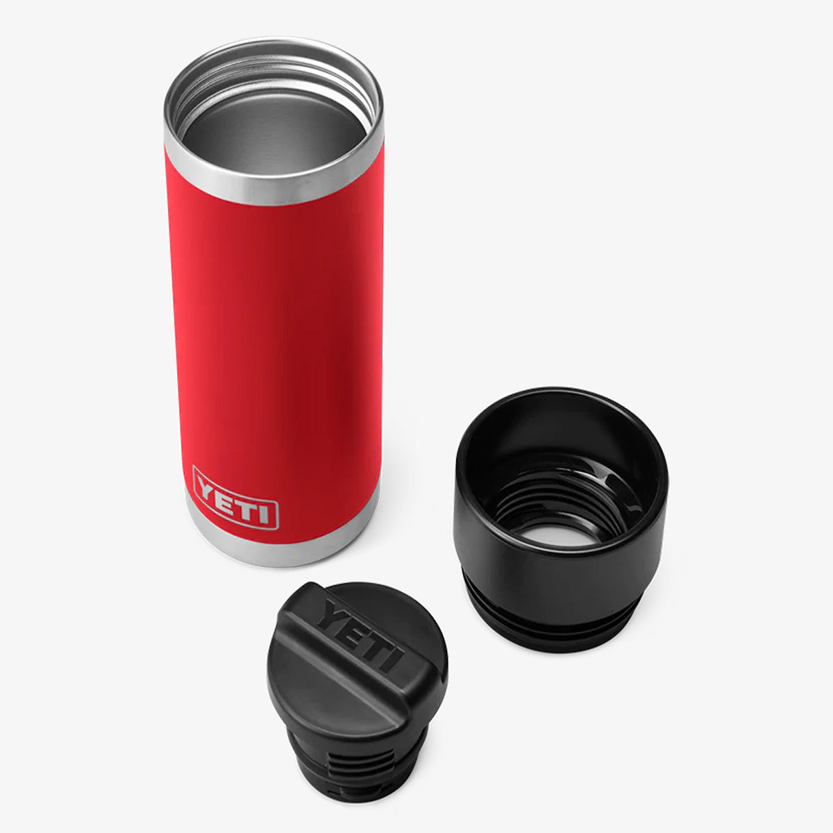 YETI Rambler 18oz HotShot Bottle, Rescue Red, Detail Shot 5