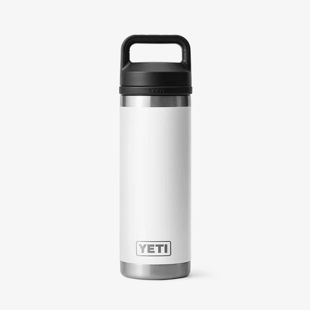 main YETI Rambler 18oz Bottle, White, Detail Shot 1