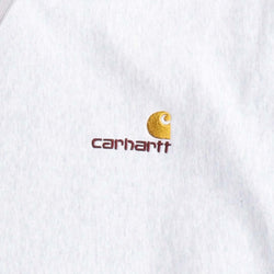 thumbnail Carhartt WIP American Script Pullover Hoodie, Ash Heather, Detail Shot 2