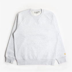 thumbnail Carhartt WIP Chase Crewneck Sweatshirt, Ash Heather Gold, Detail Shot 1