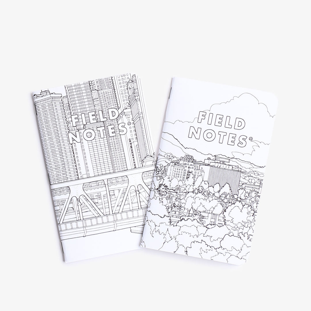 main Field Notes Streetscapes: Los Angeles + Chicago 2-Pack Sketch Book, Los Angeles + Chicago, Detail Shot 2