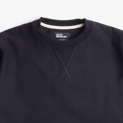 thumbnail Good Measure M-21 Heavyweight Crew Neck Sweatshirt, Black, Detail Shot 2