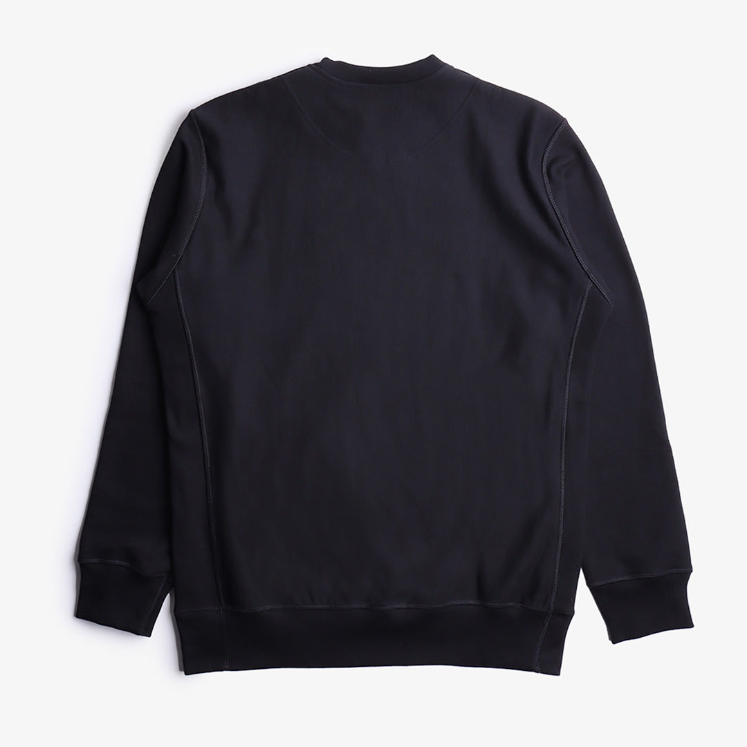 main Good Measure M-21 Heavyweight Crew Neck Sweatshirt, Black, Detail Shot 3