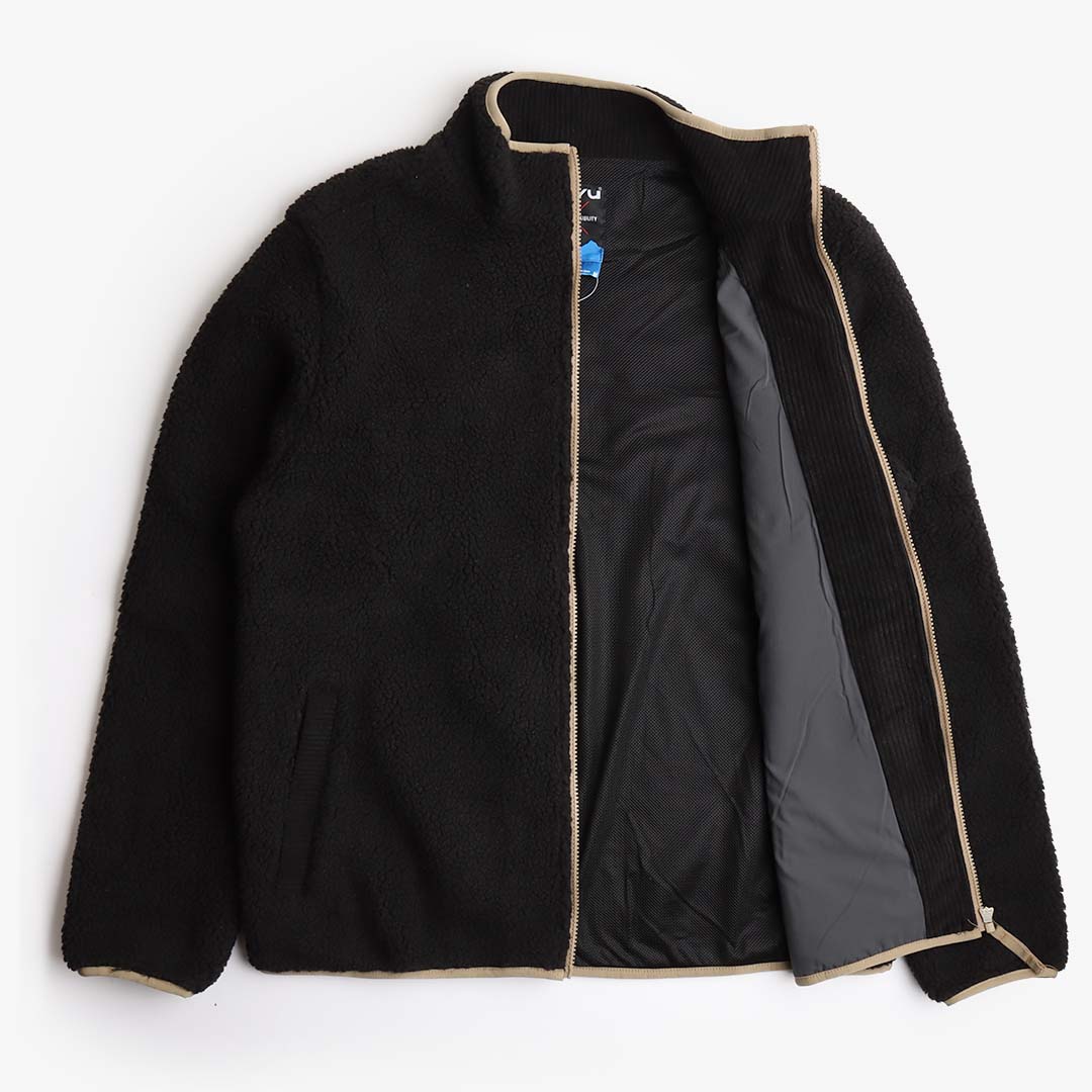 main Kavu Wayside Fleece Jacket, Black, Detail Shot 3