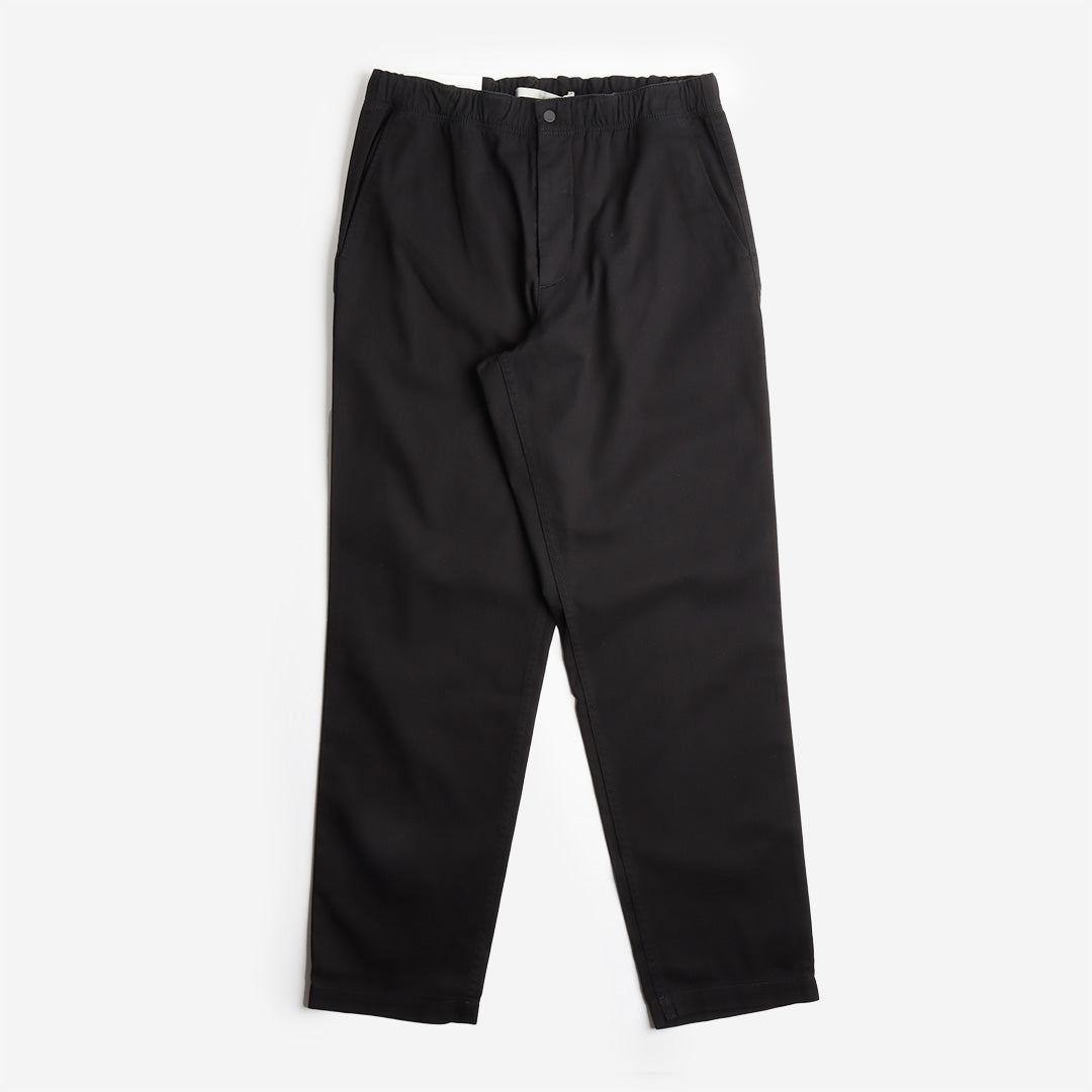 main Norse Projects Ezra Light Stretch Twill Pant, Black, Detail Shot 2