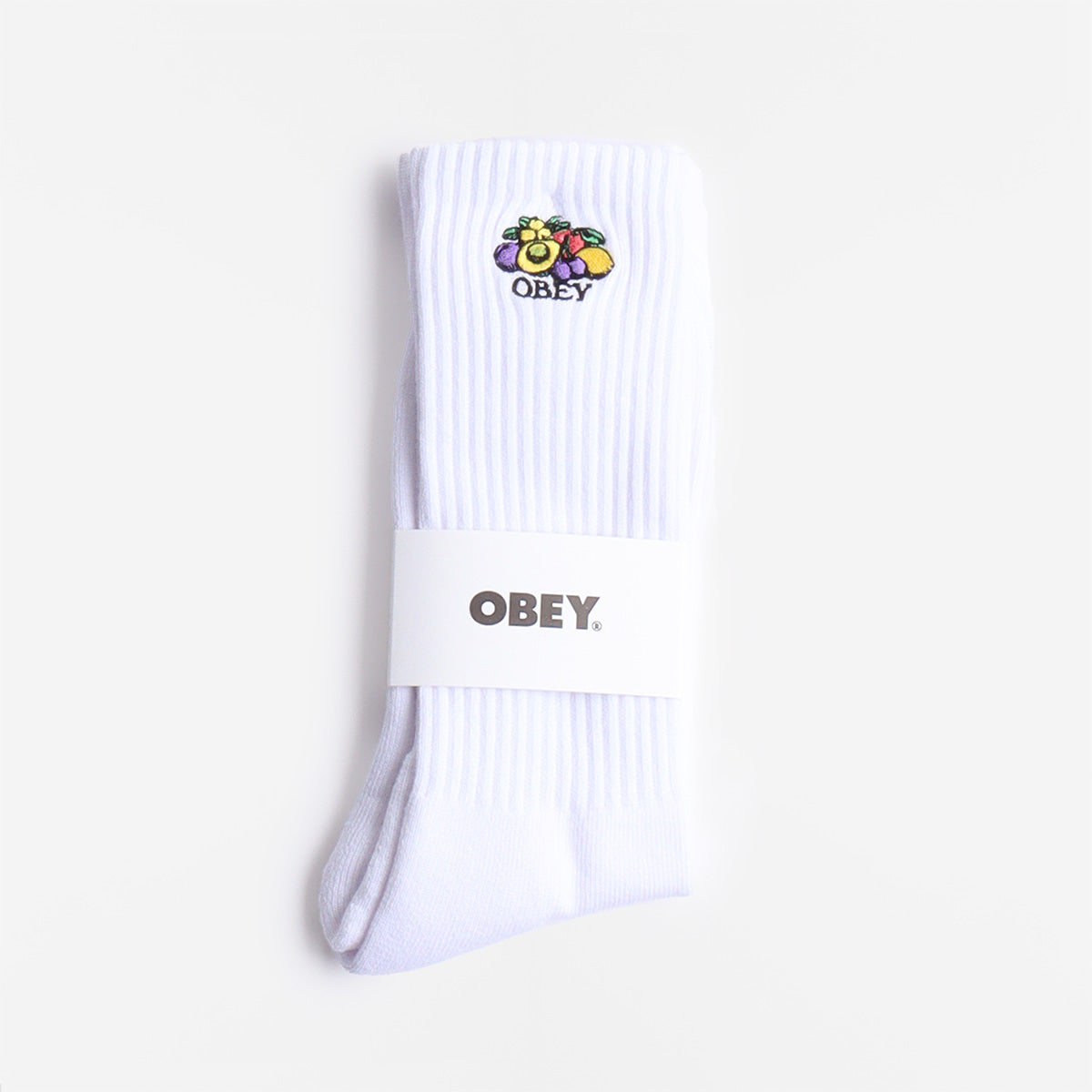 main OBEY Fruits Socks, White, Detail Shot 2