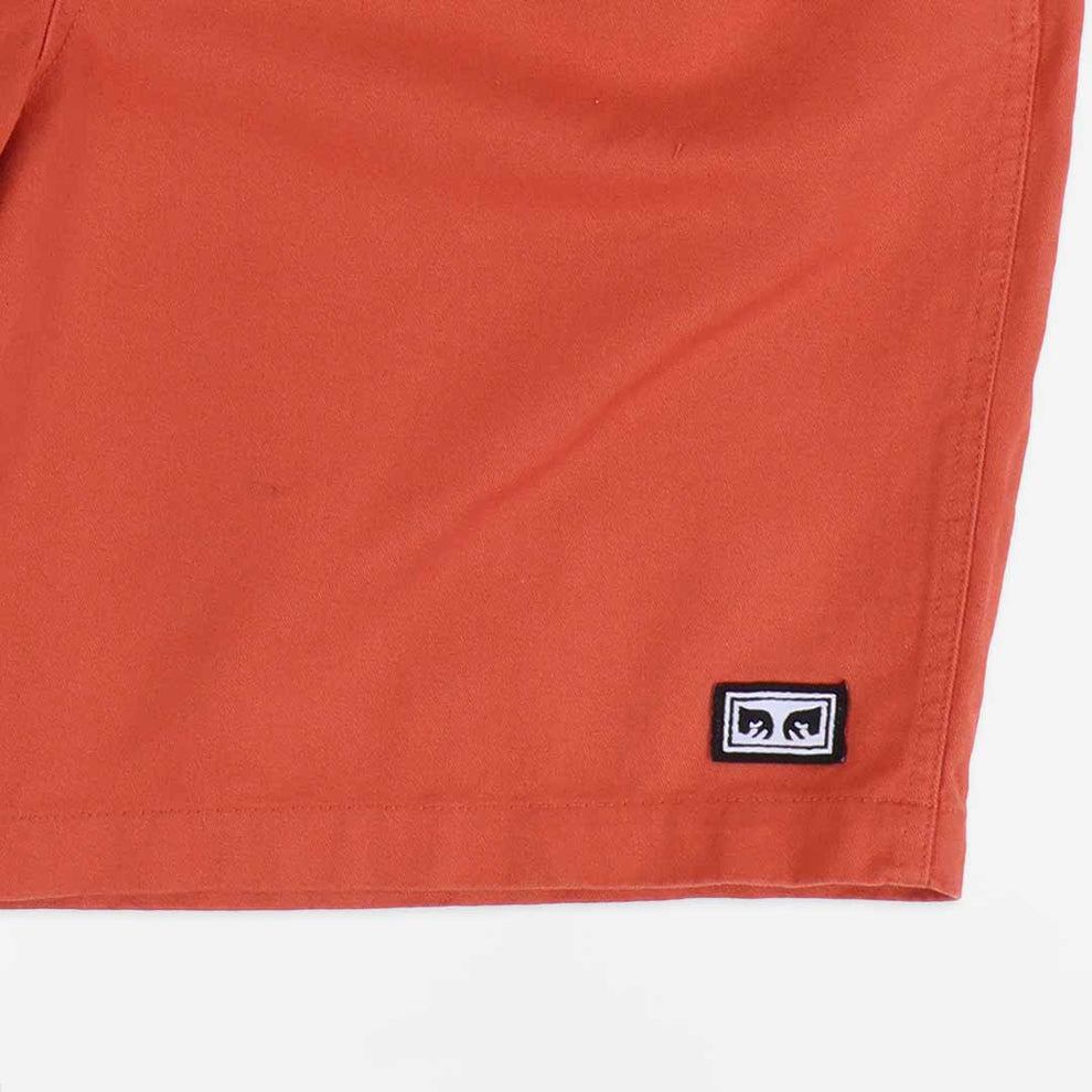 OBEY Easy Relaxed Twill Shorts - Ginger Biscuits – Urban Industry