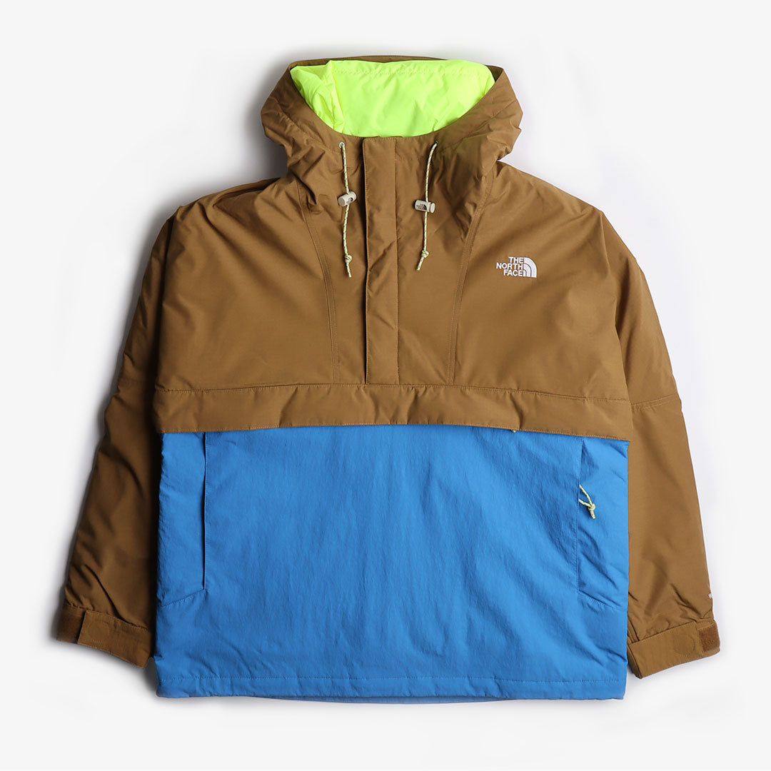 main The North Face 78 Low-Fi Hi-Tek Windjammer Jacket, Utility Brown Super Sonic Blue, Detail Shot 1