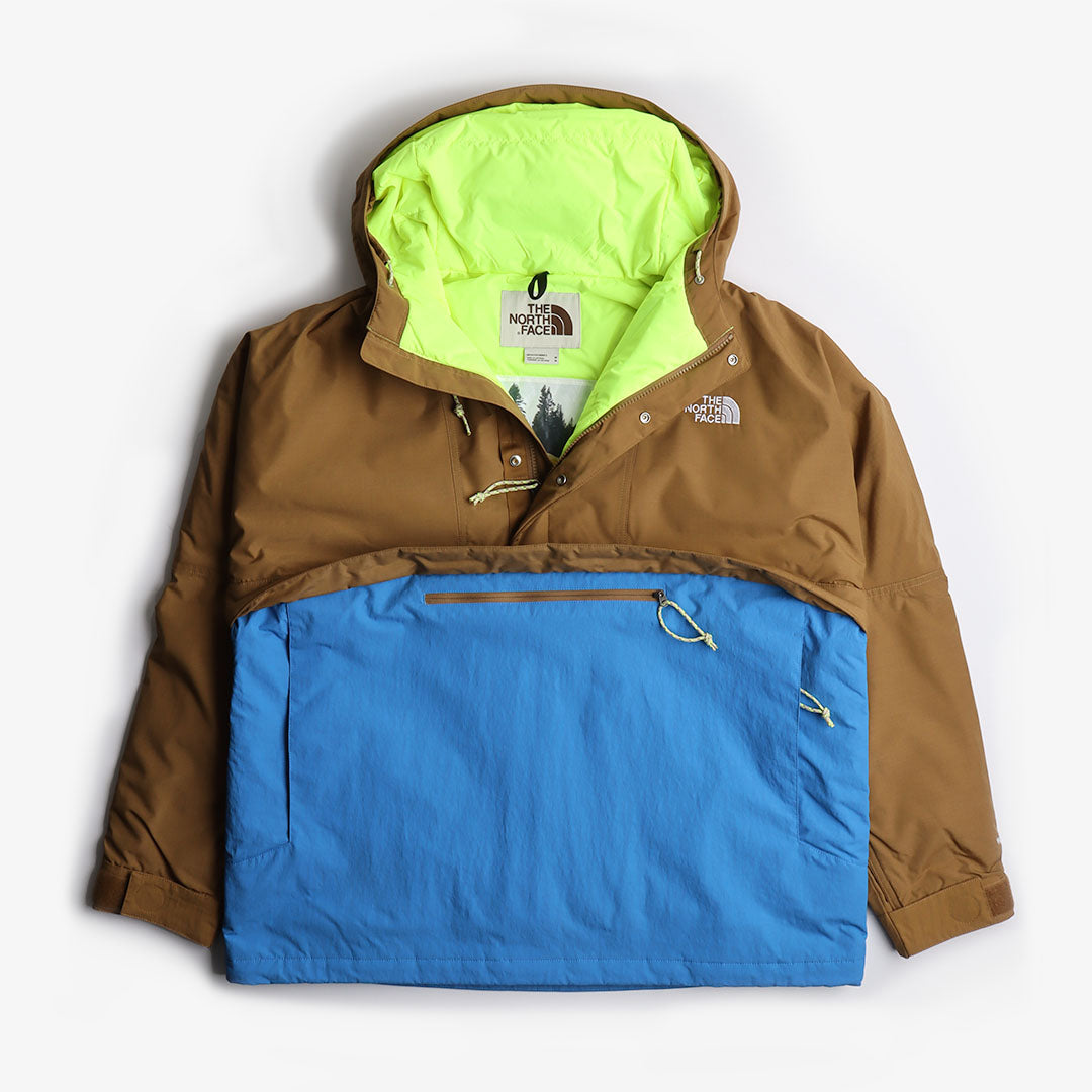 main The North Face 78 Low-Fi Hi-Tek Windjammer Jacket, Utility Brown Super Sonic Blue, Detail Shot 3