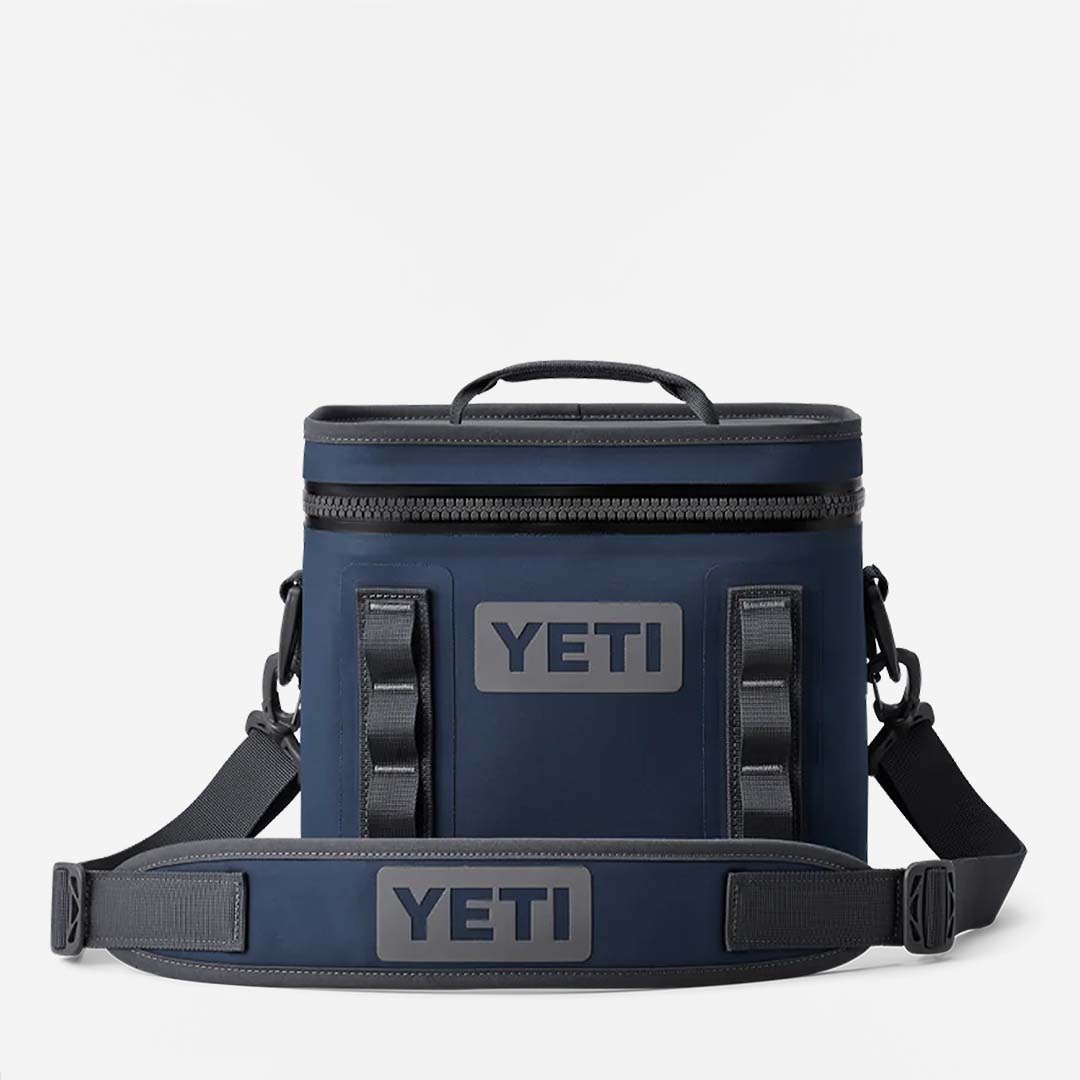 main YETI Hopper Flip 8 Soft Cooler, Navy, Detail Shot 1