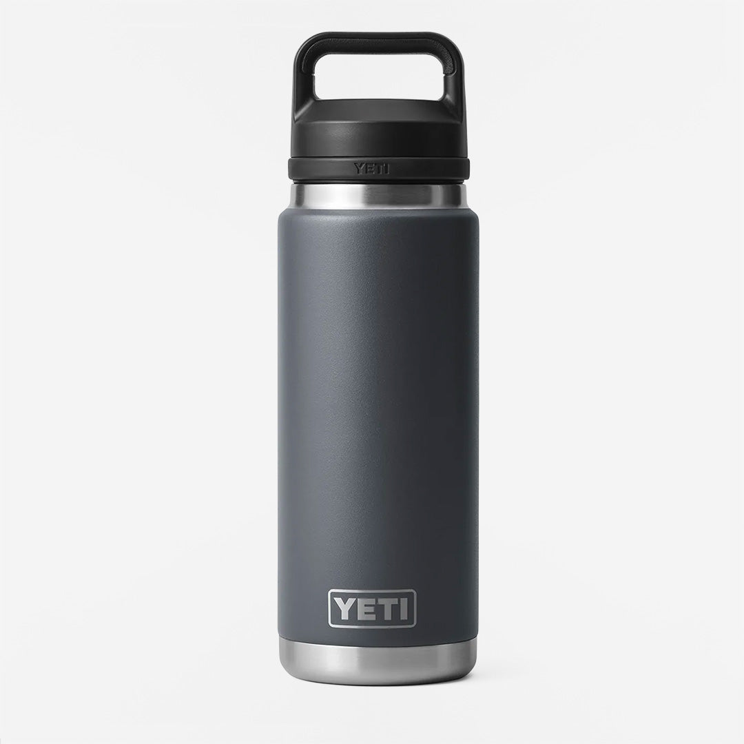 YETI Rambler 26oz Bottle, Charcoal, Detail Shot 1