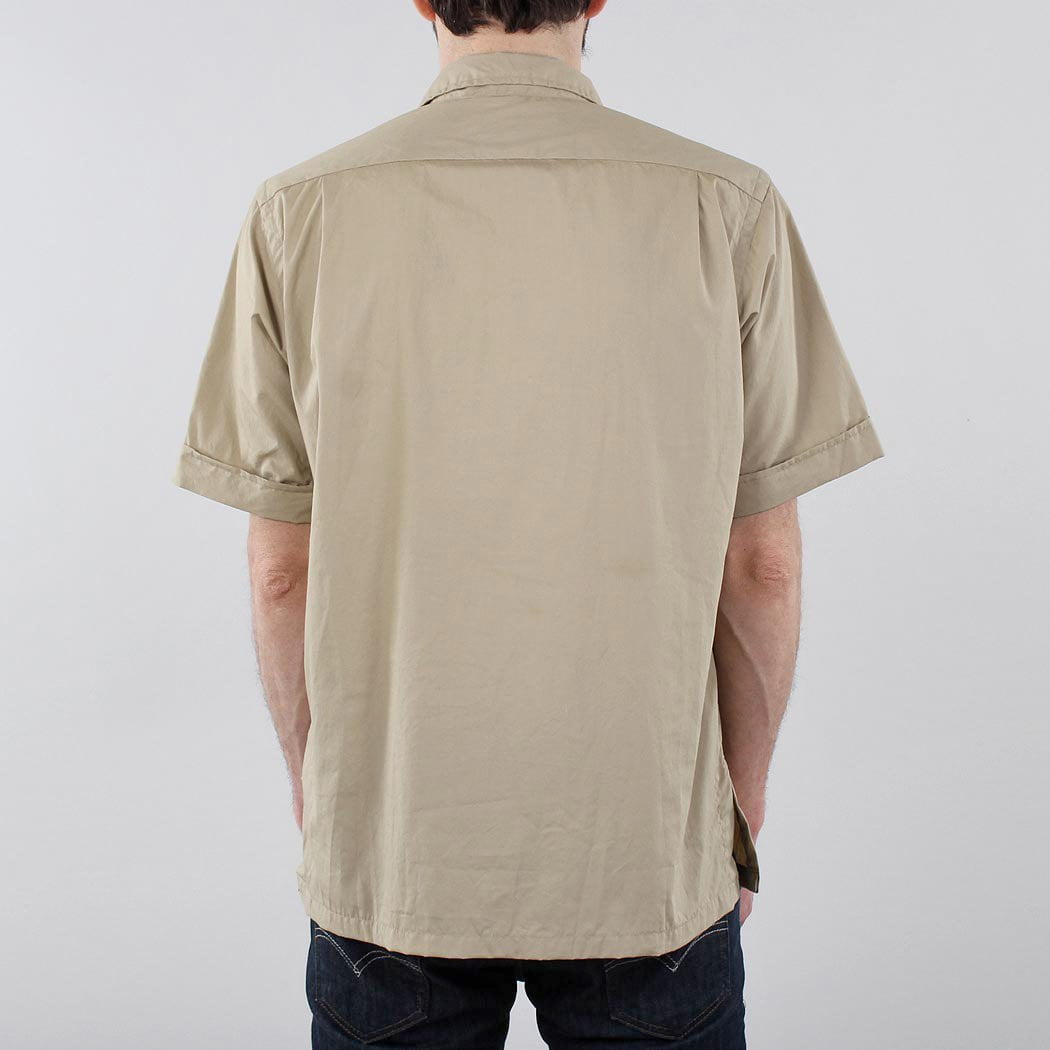 Battenwear Zuma Short Sleeve Shirt (Cotton poplin), Tan (Beige